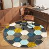 Round Floor Protection Mat for Carpet and Hard Floors, 110 cm view 3