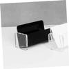 SEWACC 6-Piece Transparent Desktop Business Card Holders view 2