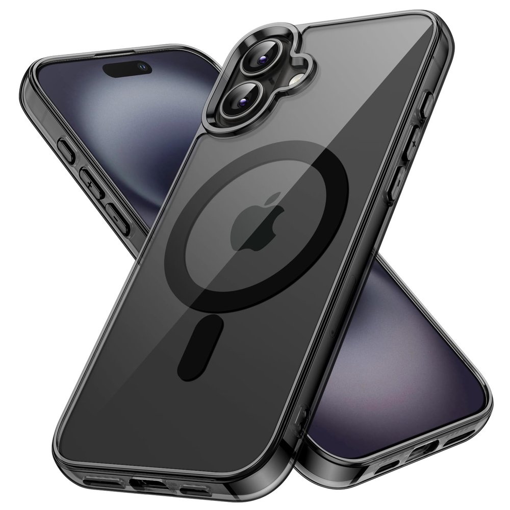 JETech Magnetic Case for iPhone 16, Black