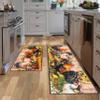 JWXCBIM Rooster Kitchen Rugs, Farmhouse Style, Sunflower Decor, Non-Slip, Absorbent and Washable, 17 x 30 in + 17 x 51 in view 1