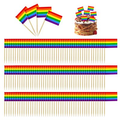 200 Colorful Toothpick Flags