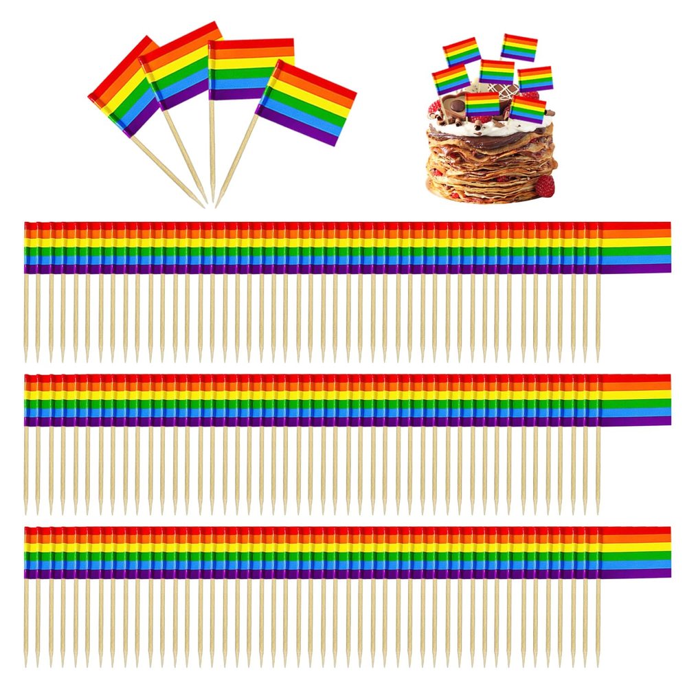 200 Colorful Toothpick Flags