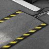 etm Cable Management Protective Mat with Warning Border, Black/Yellow, 40 x 1000 cm view 3