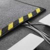 etm Cable Management Protective Mat with Warning Border, Black/Yellow, 40 x 1000 cm view 4