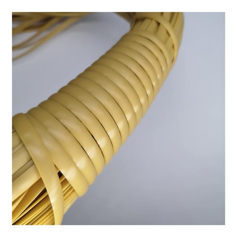 TMAOZW 5 mm, 500 g Yellow Flat Synthetic PE Rattan Repair Material