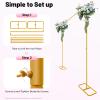 MINRS 2.0 x 2.1 m Gold Metal Wedding Arch view 4