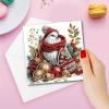 CXINLky 5D DIY Diamond Art Christmas Cards, 6-Piece Set view 3