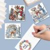 CXINLky 5D DIY Diamond Art Christmas Cards, 6-Piece Set view 4