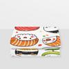 Soft Breathable Fitted Sheet 180 x 200 cm, Kawaii Sushi Figures, 30 cm Deep, Microfiber, Multicolor view 3