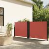 qohoio Retractable Side Awning, Balcony Sunshade and Privacy Screen, Terracotta Red, 120 x 1000 cm view 1