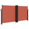 qohoio Retractable Side Awning, Balcony Sunshade and Privacy Screen, Terracotta Red, 120 x 1000 cm view 2