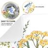 Ksajwzf Dish Drying Mat with Colorful Herbs and Flowers, 45.7 x 61 cm view 2