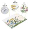 Ksajwzf Dish Drying Mat with Colorful Herbs and Flowers, 45.7 x 61 cm view 4