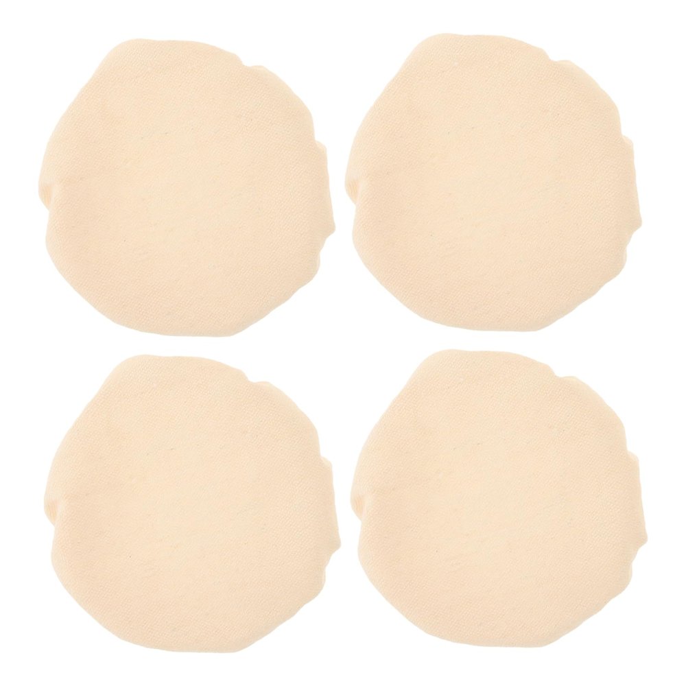 Amosfun 4-Pack Beige Fabric Jar Covers for 6–7.5 cm Diameter Jars