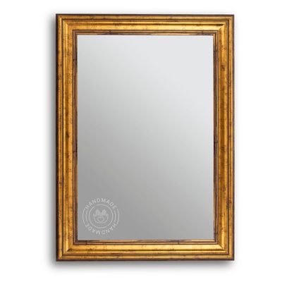 CLAMARO PRAG Baroque Wall Mirror, Antique Gold-Brown, 65 x 170 cm