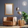 CLAMARO PRAG Baroque Wall Mirror, Antique Gold-Brown, 65 x 170 cm view 2