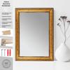 CLAMARO PRAG Baroque Wall Mirror, Antique Gold-Brown, 65 x 170 cm view 3