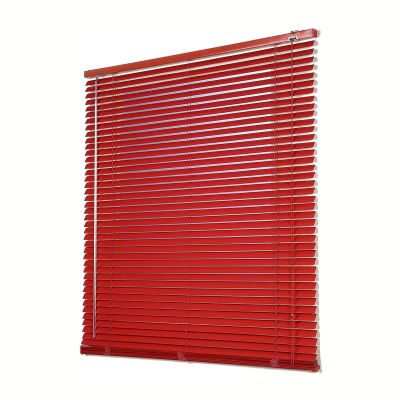Red Aluminum Venetian Blinds, 25 mm Slats, Widths 50/60/70/90/100/115 cm, Height 90–200 cm