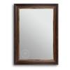 Clamaro PRAG Baroque Wall Mirror, Antique Brown/Gold, 65 x 95 cm, Wooden Frame view 1