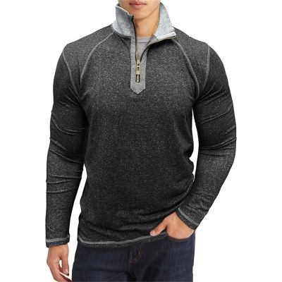 Men's 1/4-Zip Pullover Casual Polo Shirt