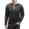 Men's 1/4-Zip Pullover Casual Polo Shirt view 1