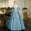 Women's Gothic Renaissance Princess Dress with Flared Sleeves view 3