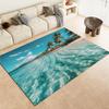 Srigzcaly Super-Soft Kids' Room Rug, 80 x 150 cm, Sea Beach Seascape, Non-Slip, Multicolor view 1