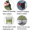 Portable Pop-Up Shower Tent, 190 cm, with Zippered Roof, Clothesline and Carrying Bag view 3