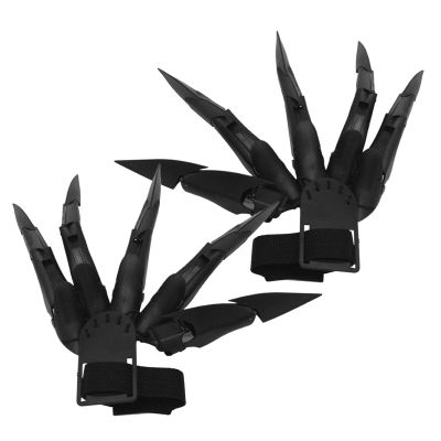 Creepy Skeleton Hand Gloves with Articulated Finger Claws