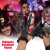 Creepy Skeleton Hand Gloves with Articulated Finger Claws view 3