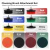 30-Piece Power Scrubber Brush Attachment Set with Scouring Pads, Wire Brushes and Extendable Long Attachment view 4