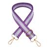 PTNKUIIY Bag Strap 72–130 cm, Adjustable 3.8 cm Wide Shoulder Strap, Boho-Style Replacement Strap with Carabiners, Purple view 1