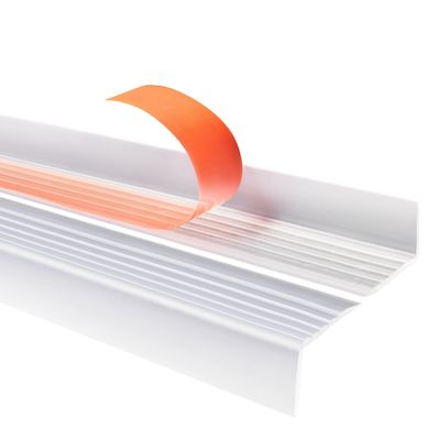Quest PVC Stair Edge Profile 40 x 25 mm, Anti-Slip, Transparent, 165 cm