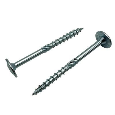 BRESKO Zinc-Plated Washer-Head Wood Construction Screws, Cut Tip (50, 6 x 120 mm)
