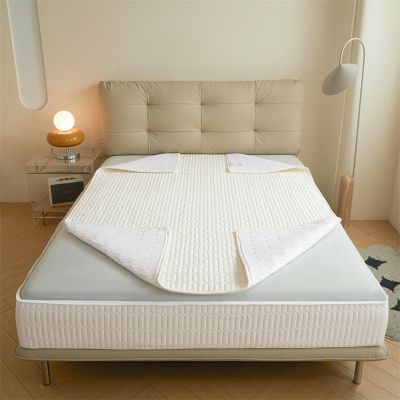 Quilted Zippered Mattress Cover, 5-Sided, 140 x 200 + 22 cm, White