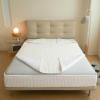 Quilted Zippered Mattress Cover, 5-Sided, 140 x 200 + 22 cm, White view 1