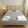 Quilted Mattress Encasing with Zipper, 150 x 200 + 21 cm, Gray view 1