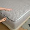 Quilted Mattress Encasing with Zipper, 150 x 200 + 21 cm, Gray view 3