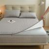 Quilted Mattress Encasing with Zipper, 150 x 200 + 21 cm, Gray view 4