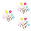 SEWACC 90-Piece Colorful Pom-Pom Book Clips and Bookmark Clips view 1
