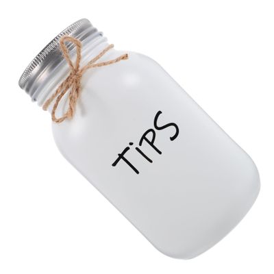 Glass Money Box in Mason Jar Style, 1000 ml, for Adults