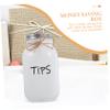 Glass Money Box in Mason Jar Style, 1000 ml, for Adults view 4