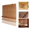 Bamboo Blinds for Sun Protection; Outdoor Bamboo Roller Shades; Decorative Roman and Vertical Blinds for Garden, Balcony, or Window (W120 x H160 cm / 47 x 63 in) view 3