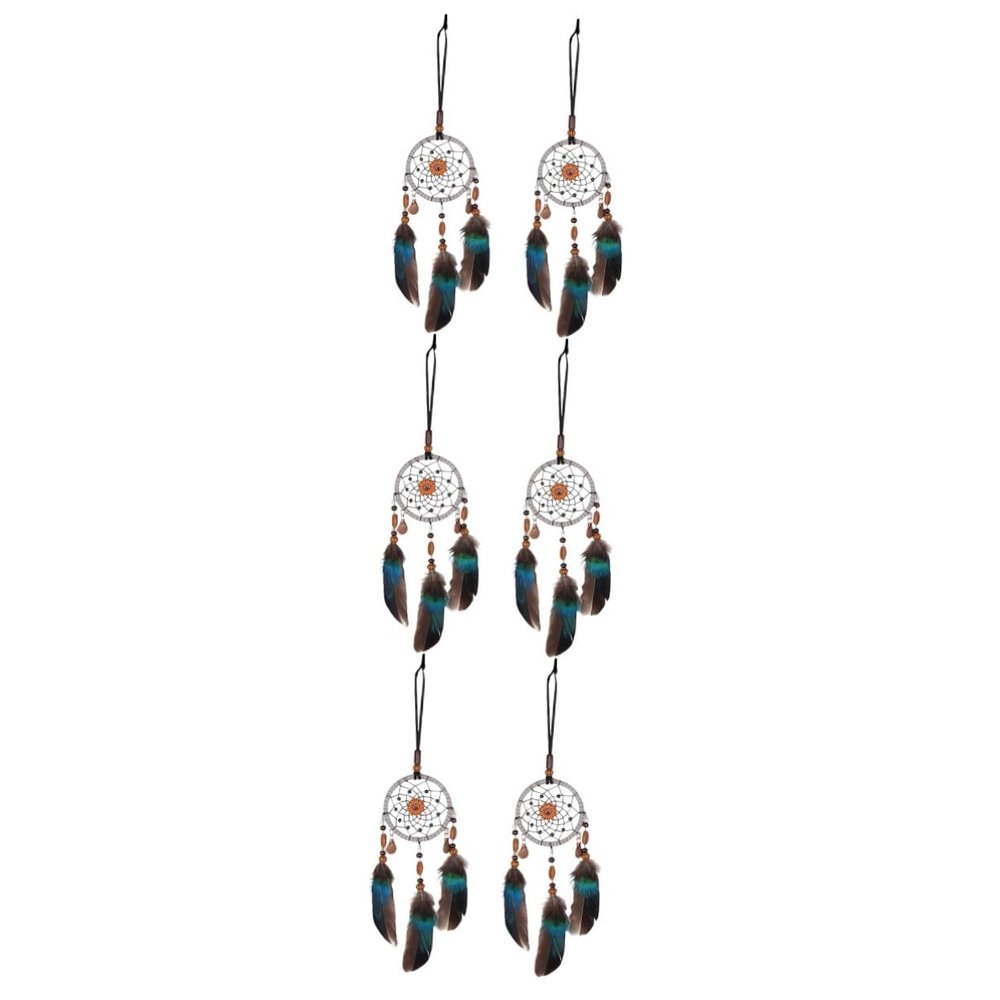 Warmhm 6-Piece Feather Wall Hanging Decor