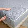 Adjustable Mattress Cover 90 x 200 cm with Zipper, Quilted 5-Sided Encasing, Blue (90 x 190 + 10 cm) view 3