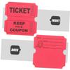 PRETYZOOM 1,000-Piece Red Paper Event and Raffle Tickets view 2