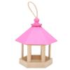 Hanging Hexagonal Wooden Bird Feeder view 2