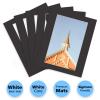 MBC Mat Board Center, 5-Pack 40.6 x 50.8 cm Black Picture Mats for 28.9 x 43.2 cm Photos, Beveled Cut, Acid-Free, 4-Ply view 3