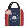 DRTGEDS Mississippi State Flag Lunch Bag for Men and Women view 1