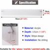 JvFbjLF Wall-Mounted Magazine Holder, Clear Acrylic view 2